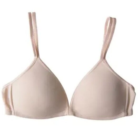 (2) Tween Bee Full Coverage Soft Cup Bras - White & Natural, 32AA - Picture 2 of 5